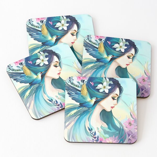 Item preview, Mother earth with Birds and Flowers designed and sold by PravTheGeek.