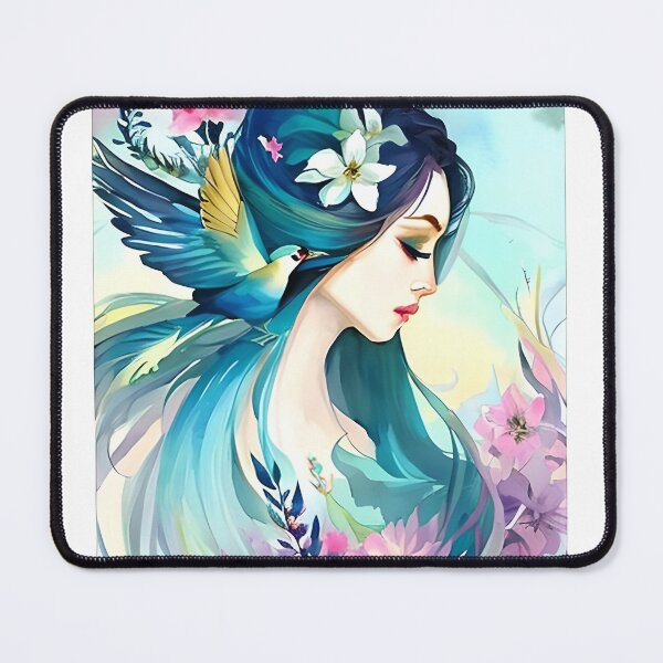Item preview, Mother earth with Birds and Flowers designed and sold by PravTheGeek.