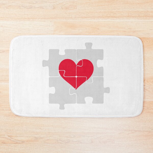 Item preview, vector illustration two pieces of a puzzle forming a heart, depicting the idea that love is a matter of two, on a blue gradient background. copy space designed and sold by paolboa.