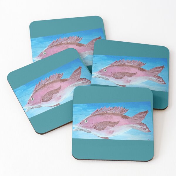 Item preview, Red snapper fish painted snapper different colors designed and sold by vibeno1.