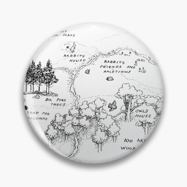 Item preview, Hundred Acre Wood Map designed and sold by One Man's Treasure.