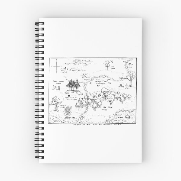 Item preview, Hundred Acre Wood Map designed and sold by One Man's Treasure.