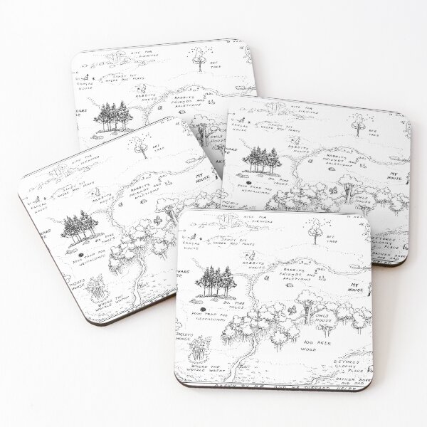 Item preview, Hundred Acre Wood Map designed and sold by One Man's Treasure.