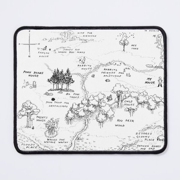 Item preview, Hundred Acre Wood Map designed and sold by One Man's Treasure.