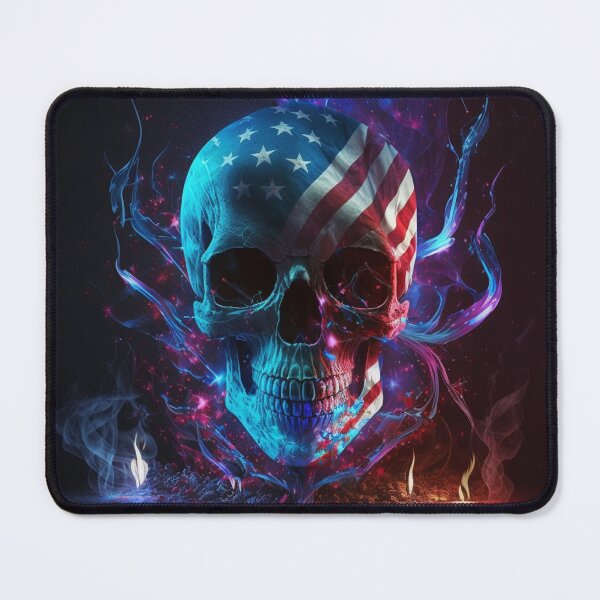 Item preview, American Flag and Skull Art designed and sold by Jades-Corner.