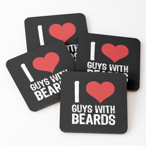 Item preview, I Love Guys with Beards designed and sold by The "I Love Everything" Shop.
