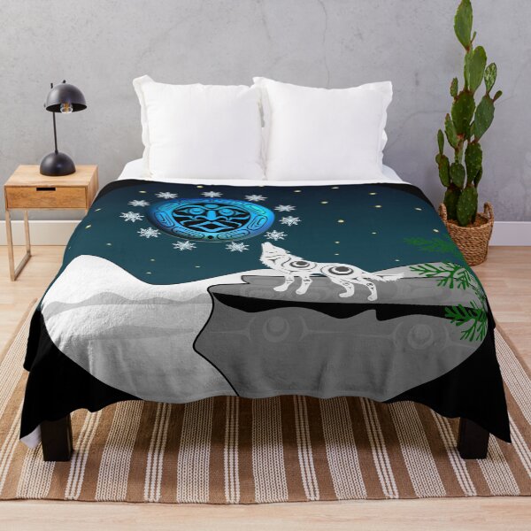 Item preview, Snow-Wolf-Ice Full Moon designed and sold by Lou-ann Neel.