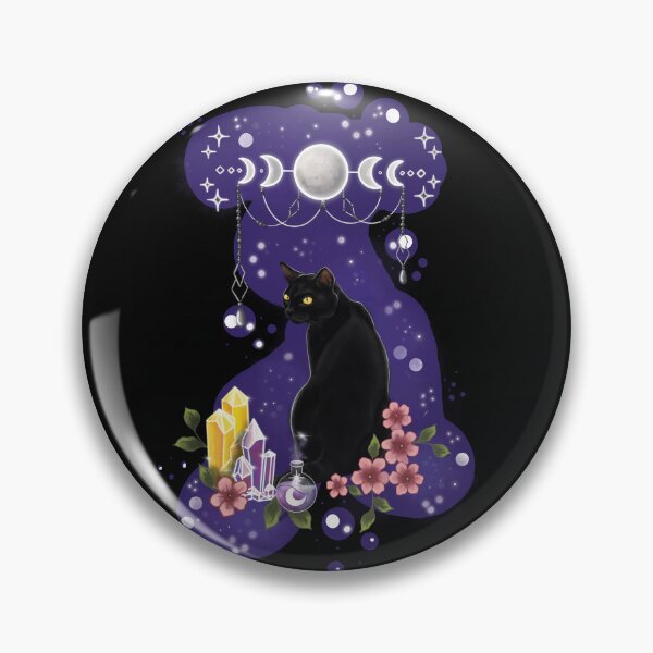 Item preview, Witchy Cat designed and sold by MoonMothKreativ.
