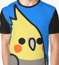 Too Many Birds! - Yellow Cockatiel Graphic T-Shirt