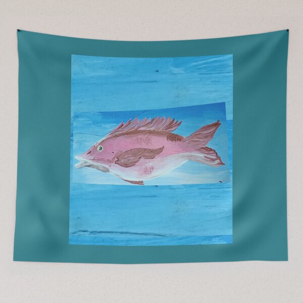 Item preview, Pink Snapper Fish painted snapper different colors designed and sold by vibeno1.