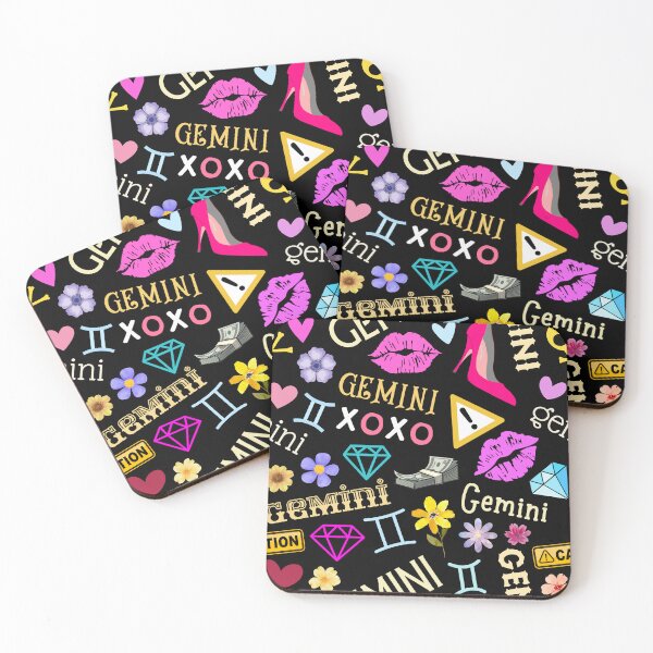 Item preview, Neon Gemini All Over Pattern designed and sold by Hellofriendco.