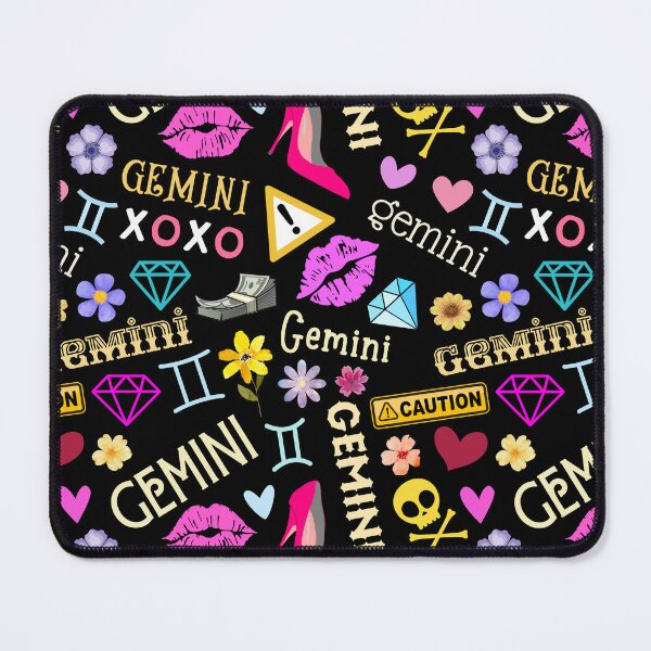 Item preview, Neon Gemini All Over Pattern designed and sold by Hellofriendco.