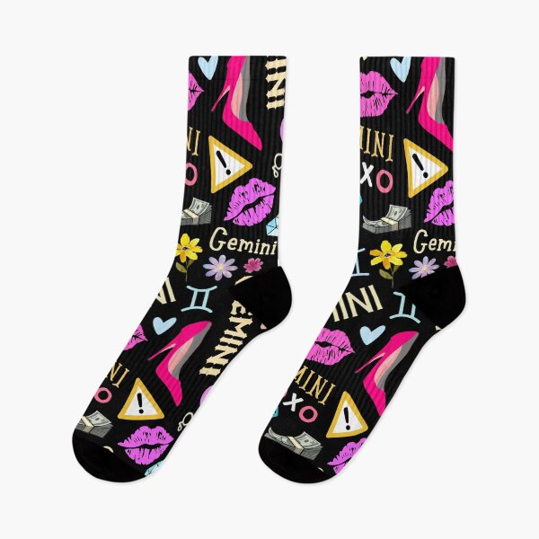 Item preview, Neon Gemini All Over Pattern designed and sold by Hellofriendco.