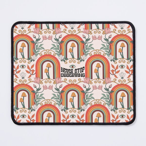 Item preview, Observation Rainbow Retro Seamless Print designed and sold by abawizard.