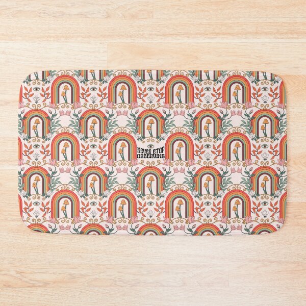 Item preview, Observation Rainbow Retro Seamless Print designed and sold by abawizard.