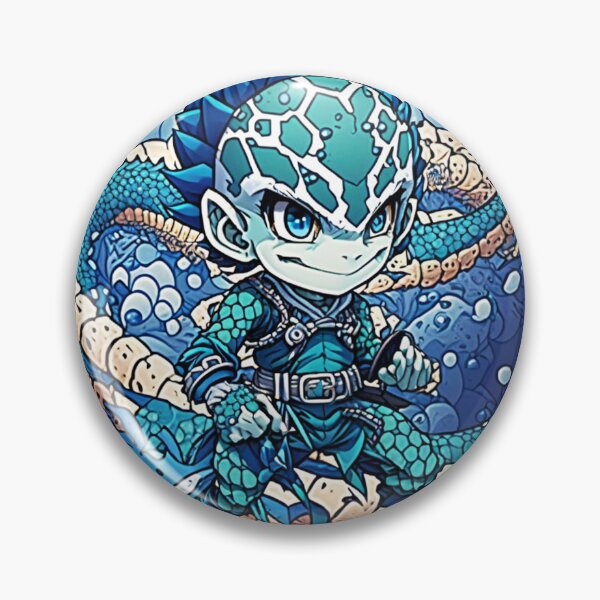 Item preview, Jean-Luc Dragonblue, half-dragon hero! designed and sold by VintageVirtual.