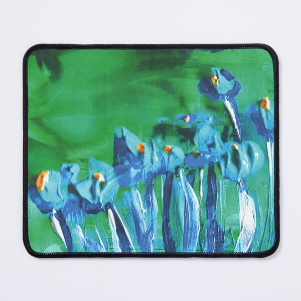 Item preview, Vibrant Blue and Green Flowers designed and sold by VibrantArtwork.