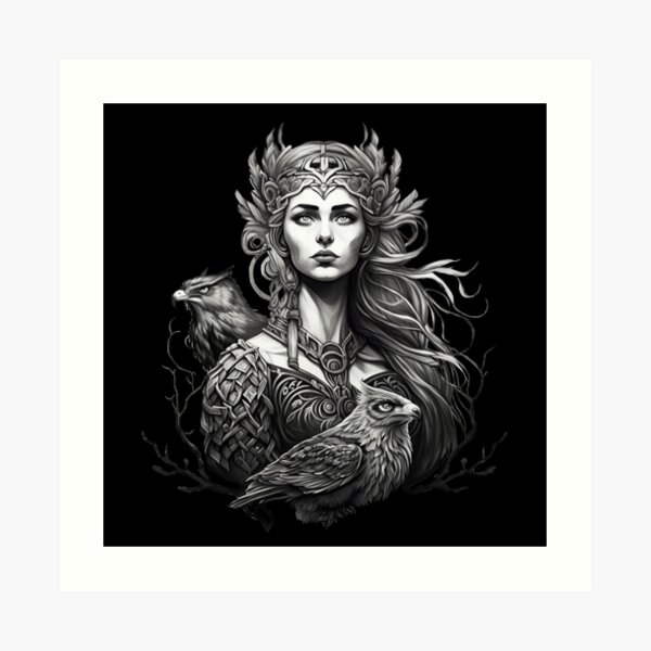 Mens Viking Hoodie 3D Print Norse Mythology Goddess Freya Tattoo Graphic  Pullover Sweatshirt Color  Hoodie Size  XS  Amazoncouk Fashion