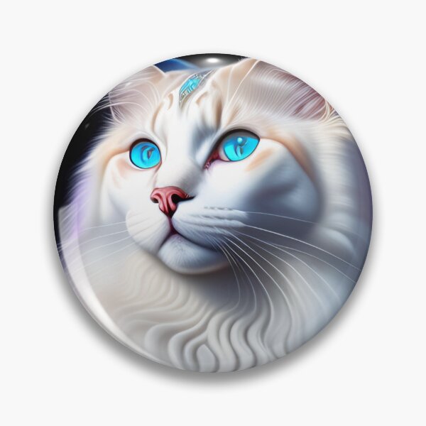 Item preview, Glowing Ragdoll Cat Rosey Portrait designed and sold by Nocturne  Paws.