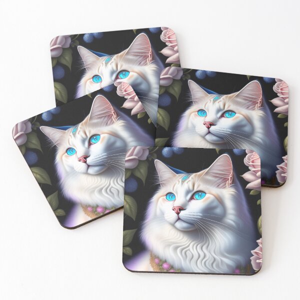 Item preview, Glowing Ragdoll Cat Rosey Portrait designed and sold by Nocturne  Paws.