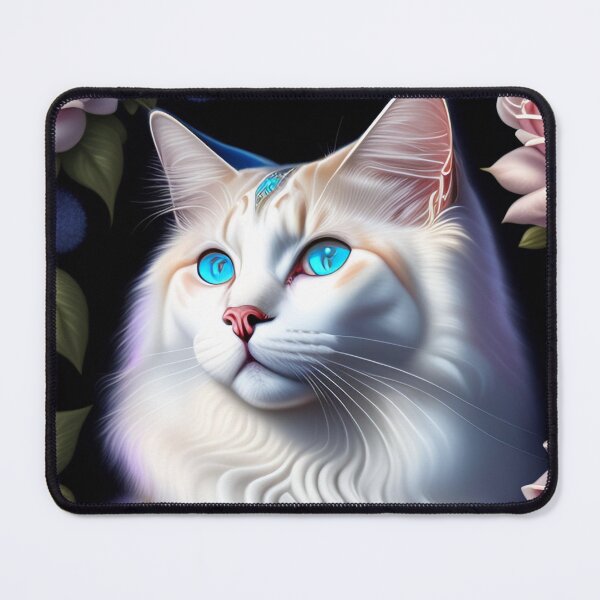 Item preview, Glowing Ragdoll Cat Rosey Portrait designed and sold by Nocturne  Paws.