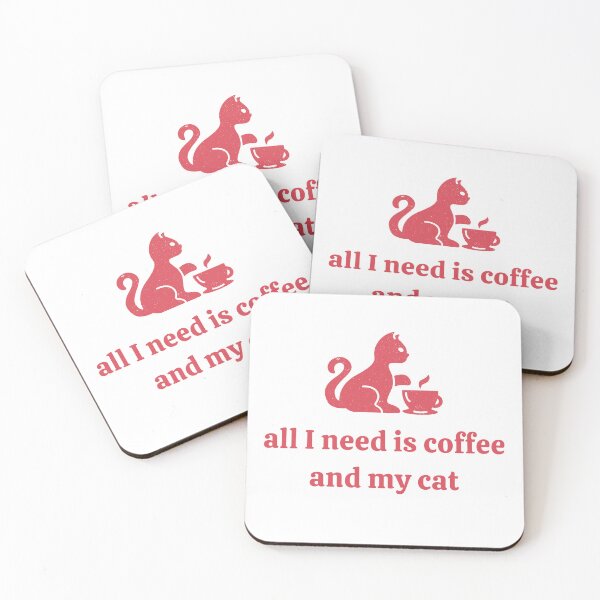 Item preview, All I need is coffee and my cat designed and sold by aivincible.
