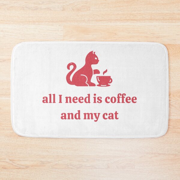 Item preview, All I need is coffee and my cat designed and sold by aivincible.