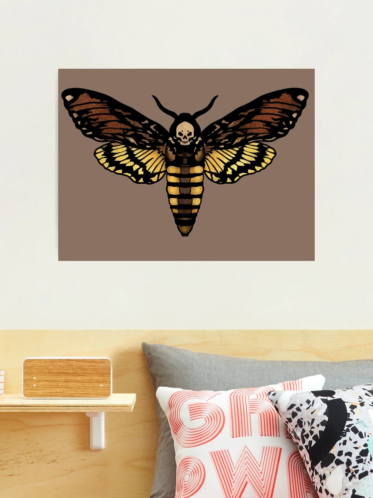 Death's-head hawk moth print by Velozee