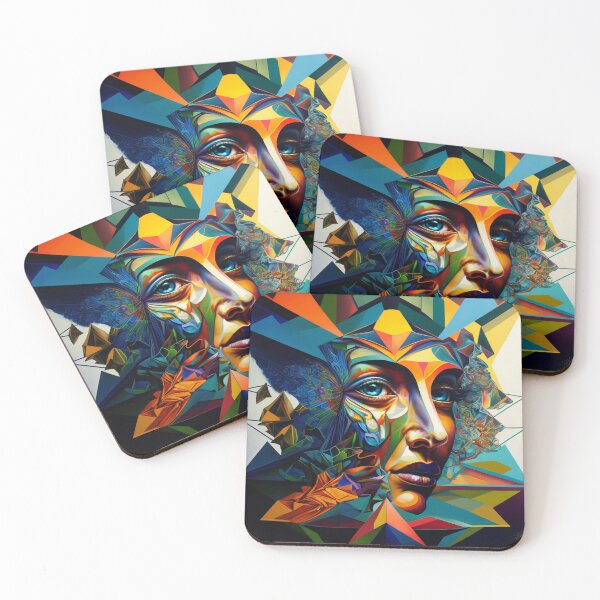 Aperçu de l'œuvre Art surréaliste mystique : "Portrait illusoire" créée et vendue par artbankai.