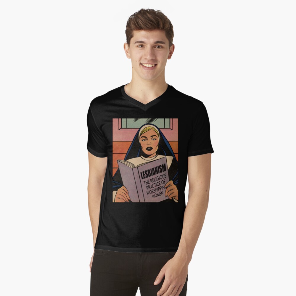 Item preview, V-Neck T-Shirt designed and sold by Msbhaiive.