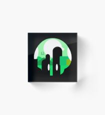 Mushroom Kingdom Acrylic Block