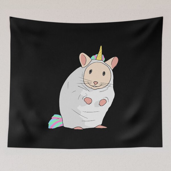 Item preview, Hamster in a unicorn costume - rodent lover designed and sold by NoriTEEs.