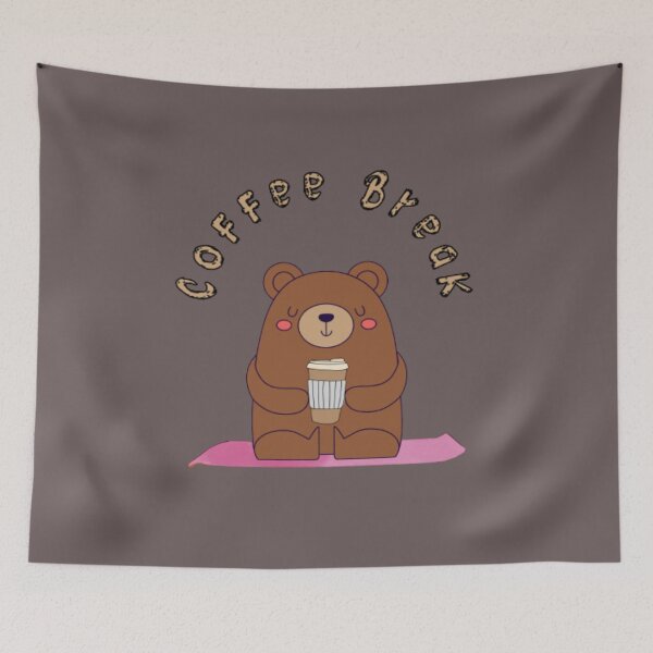 Item preview, Coffee Break - Funny Yoga Puns designed and sold by LMoonDesigns.