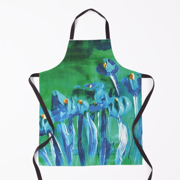Item preview, Vibrant Blue and Green Flowers designed and sold by VibrantArtwork.