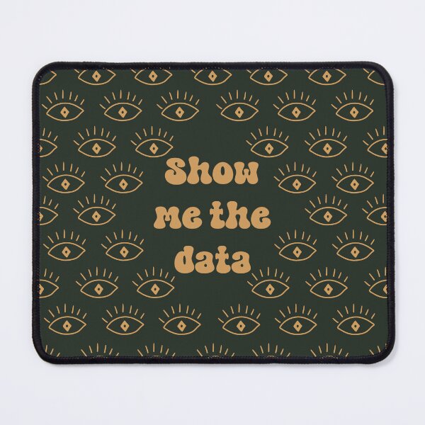 Item preview, Show Me the Data Green Eye Retro Seamless Print designed and sold by abawizard.