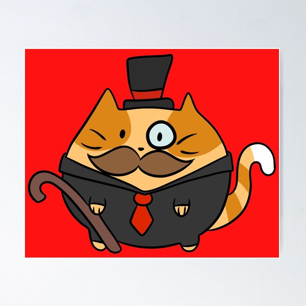 Item preview, Fat Dapper Cat designed and sold by SaradaBoru.