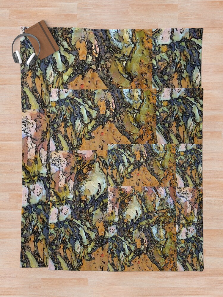 Thumbnail 5 of 6, Throw Blanket, Seaside Rocks designed and sold by Andrew Ballard.