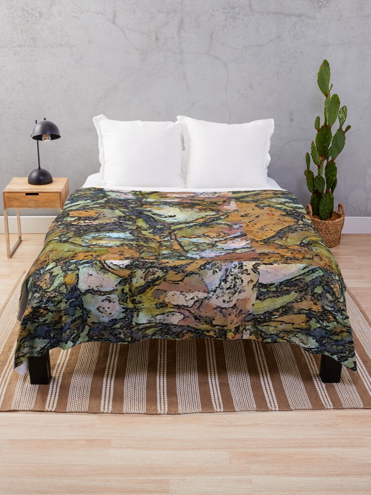 Thumbnail 1 of 6, Throw Blanket, Seaside Rocks designed and sold by Andrew Ballard.