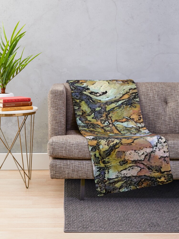 Thumbnail 2 of 6, Throw Blanket, Seaside Rocks designed and sold by Andrew Ballard.