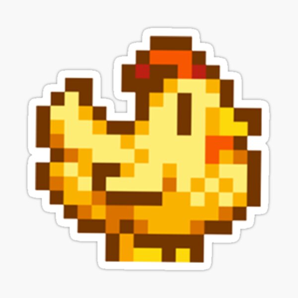 "Stardew Valley Golden Chicken" Sticker for Sale by gougeart Redbubble