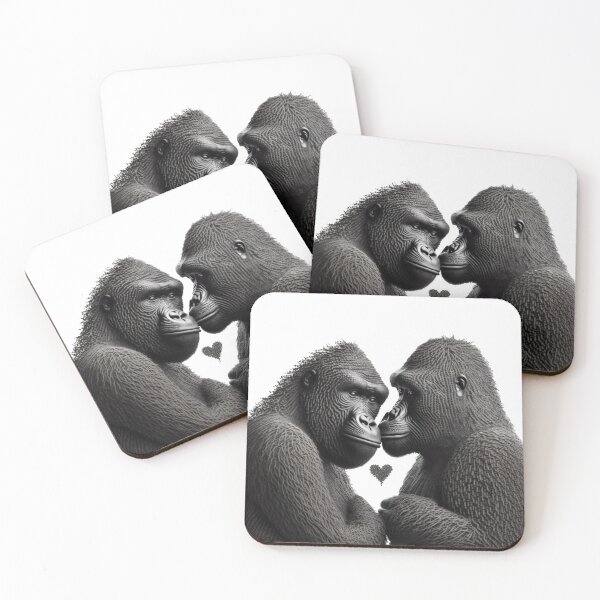 Item preview, Knitted Gorilla Love Valentines Day For Her designed and sold by Brockinator.