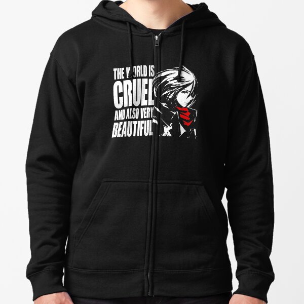 The world is cruel and also very beautiful Zipped Hoodie