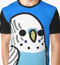 Too Many Birds! - Blue Budgie Graphic T-Shirt
