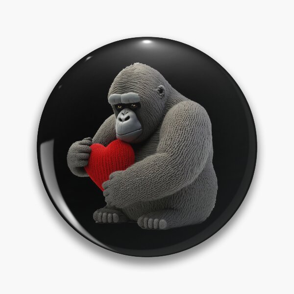 Item preview, Knitted Mountain Gorilla Love Valentines Day For Her designed and sold by Brockinator.