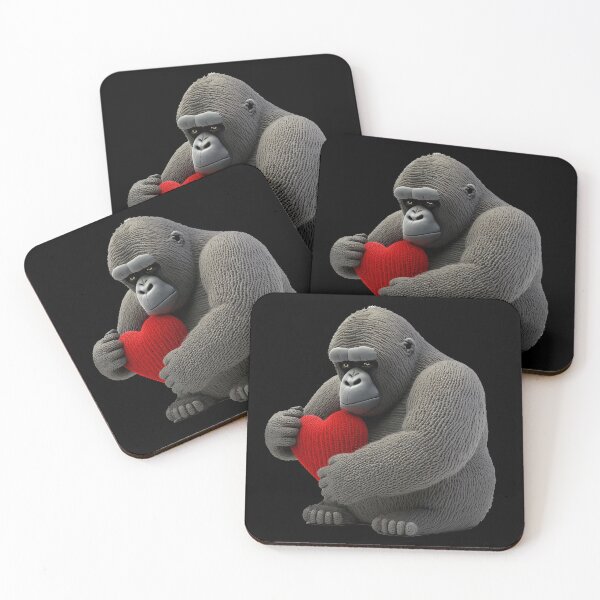 Item preview, Knitted Mountain Gorilla Love Valentines Day For Her designed and sold by Brockinator.