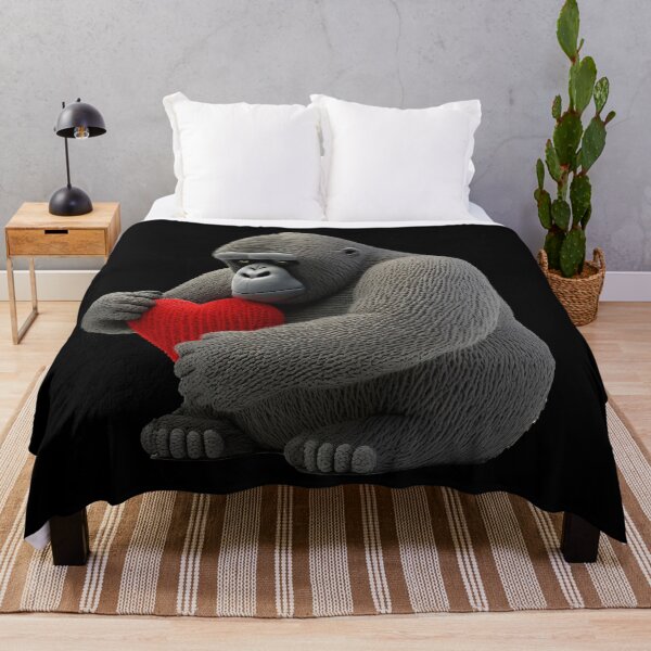Item preview, Knitted Mountain Gorilla Love Valentines Day For Her designed and sold by Brockinator.
