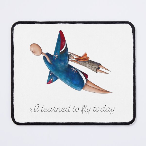 Item preview, I learned to fly today blue (Eng) designed and sold by Ansalart.