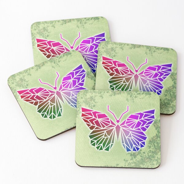 Item preview, Geometric Rainbow Butterfly designed and sold by Eevee's Bits and Bobs .