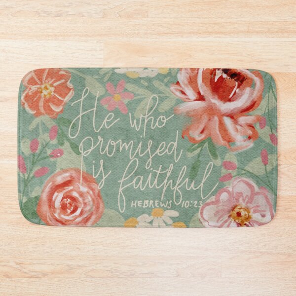 Item preview, He who promised is faithful | Bible Scripture Art  designed and sold by Harpley Design Studio.
