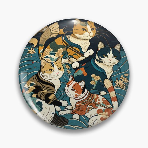 Artikelvorschau, Ukiyo-e-Katzen entworfen und verkauft von PharaohofSedona.
